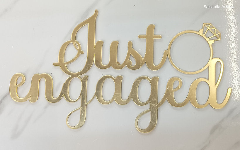 Acrylic Engagement Topper(cutout)