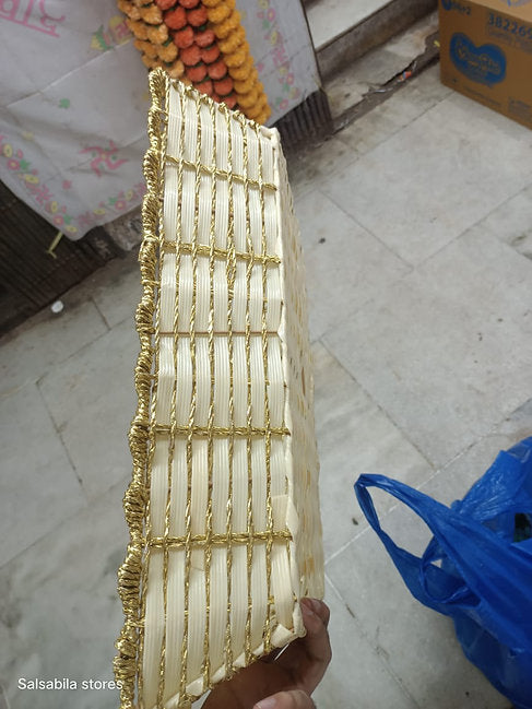Painted Jute Tray(Basket)