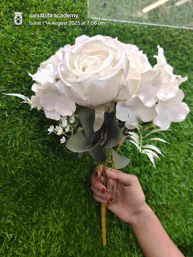 7 Head Big Rose Flower Bunch