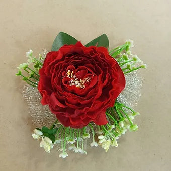 Red big flower broach available;