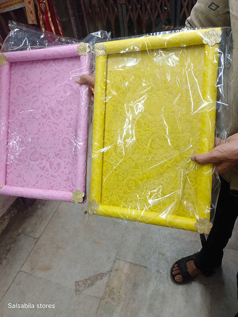 Designer fabric tray
