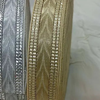 V shape golden designer lace