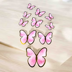 Exquisite Gold-Edge Decorative Butterflies – Pack of 10