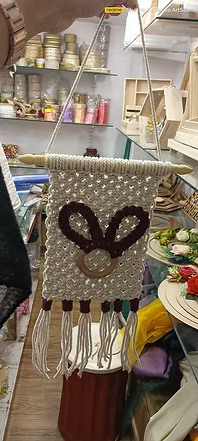 Handcrafted Macrame Bunny Wall Hanging – Boho Nursery & Kids Room Decor