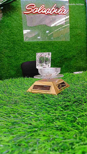 Salsabila Rotating Display Stand with Glass Domeerly Platter