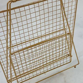 Metal tray 2 tier foldable