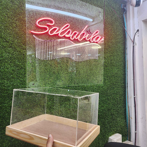 Acrylic wooden box