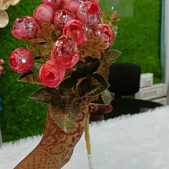 Glitter peonies bunch