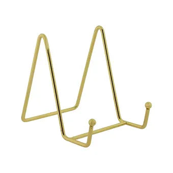 gold metal stand