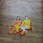 Haldi couple cutouts