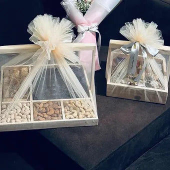 Dry Fruits Section wooden basket