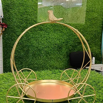 Cartwheel metal tray
