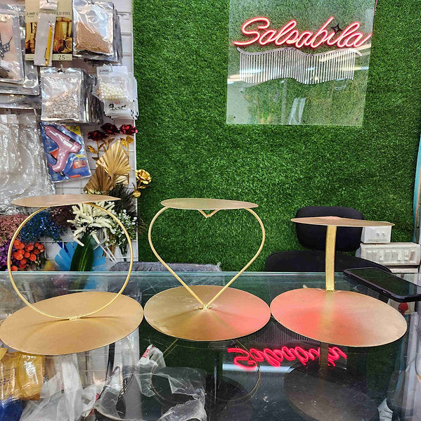 Metal Round Shape Tier Cake Spacer Stand For Cake