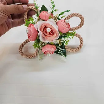 Front  View Premium Pink Rope Bunch - Elegant Artificial Foliage for Wedding