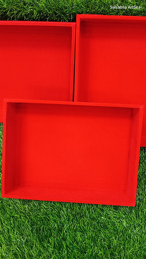 Velvet Wooden Trays