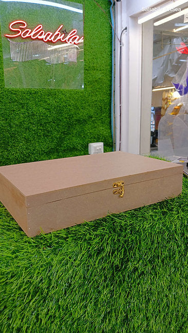 MDF Rectangle box / with velvet for Nikah file