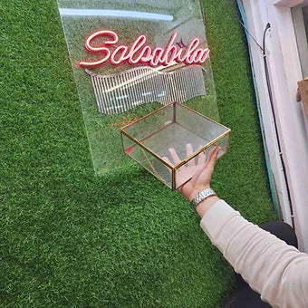 Metal Glass Suvenier gift box
