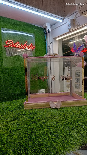 Acrylic wooden box