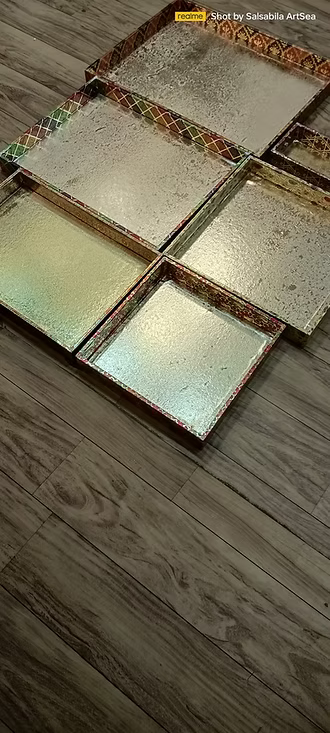 Designer rectangle trays