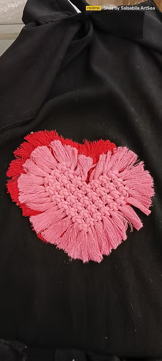 Handcrafted Macrame Heart – Artisan Boho Wall Decor & Keepsake