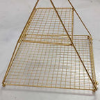 Metal tray 2 tier foldable