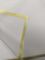 Bouquet Wrapping Paper Golden Boarder