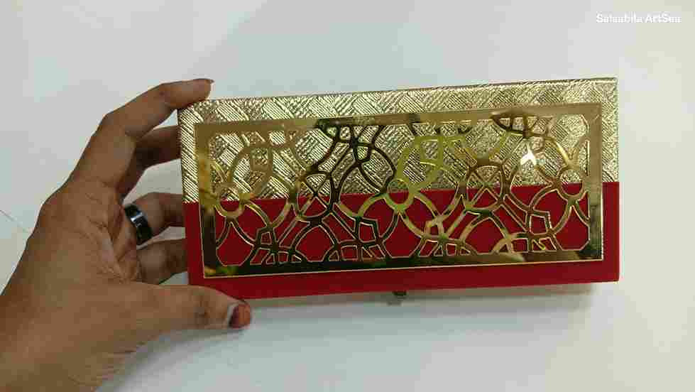 Luxury Money Envelop Box – Designer Gaddi Box | Premium Sahagun Box for Weddings