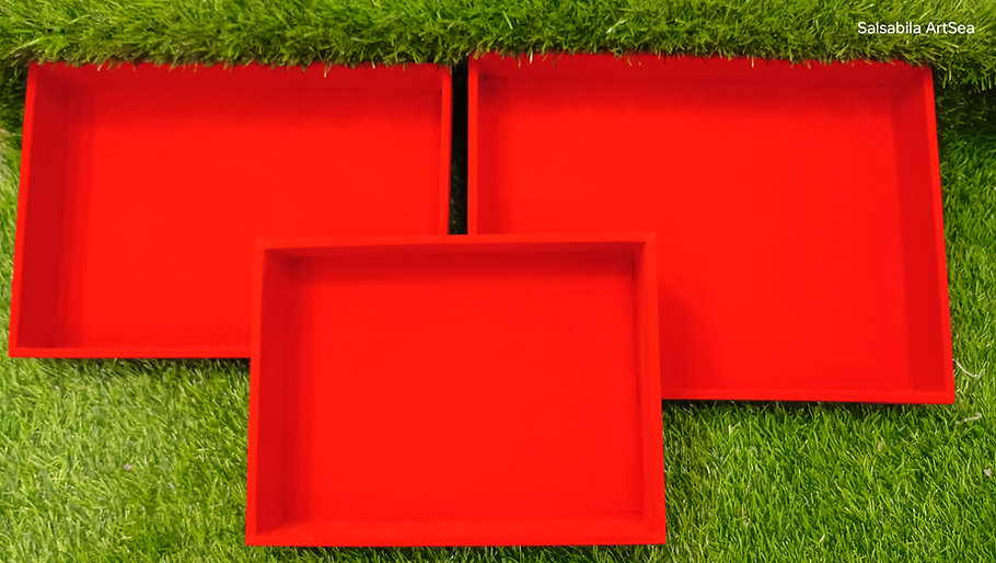 Velvet Wooden Trays