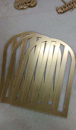 Acrylic Body Golden Frame