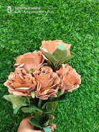 12 Head Rose Flower Bunch With Filler