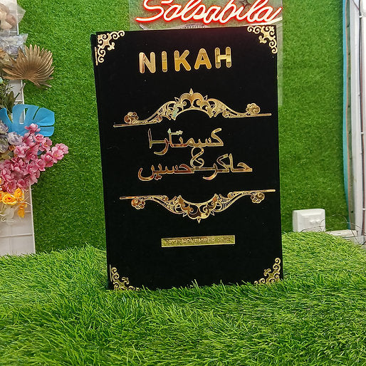 Customized Nikah Nama Booklet Kit | Nikah File With Nikah Pen Nikah Box
