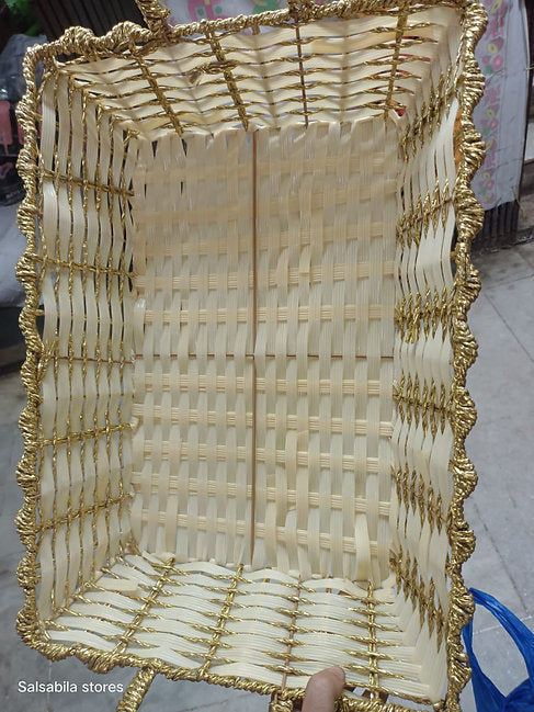 Painted Jute Tray(Basket)