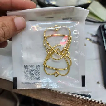 DLY METAL IMITATION GOLD HEART