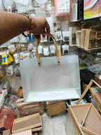 PVC Bag - Gold Handle