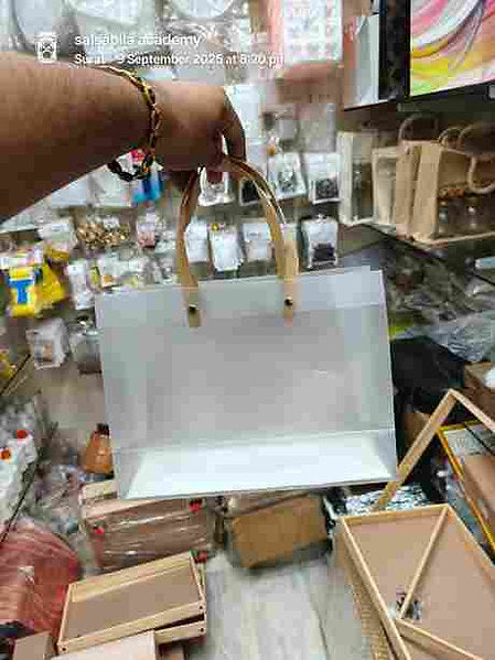 PVC Bag - Gold Handle