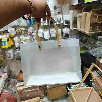PVC bag - Gold handle