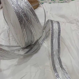 V shape golden designer lace
