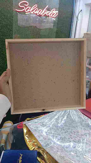 Pinewood rectangle MDF Tray(wooden)