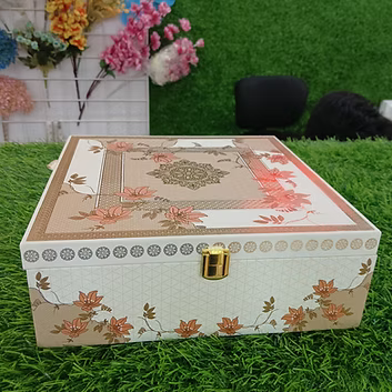 Premium 4pcs Jar Hardboard Hamper Box with Floral Print | Ready-To-Use