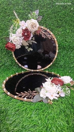 Personalized Black Acrylic Ring Platter