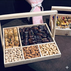 Dry Fruits Section wooden basket
