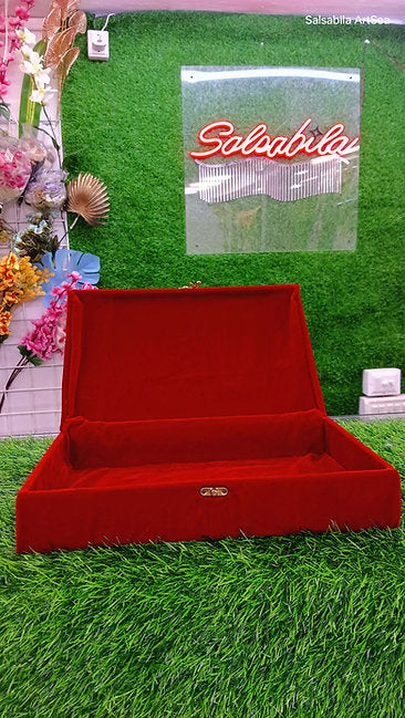 MDF Rectangle box / with velvet for Nikah file