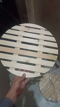 Circular Wooden Tray