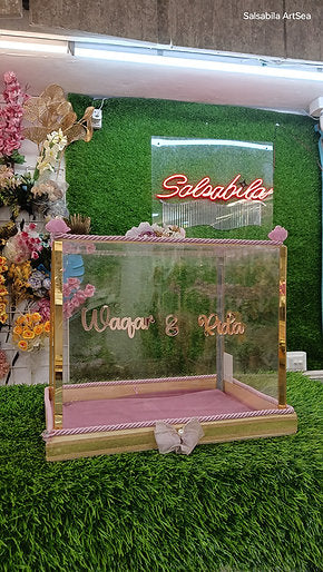 Acrylic wooden box