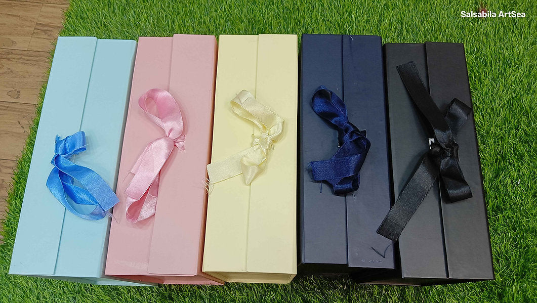 Plain Ribbon Trunk Collapsing Hamper Box