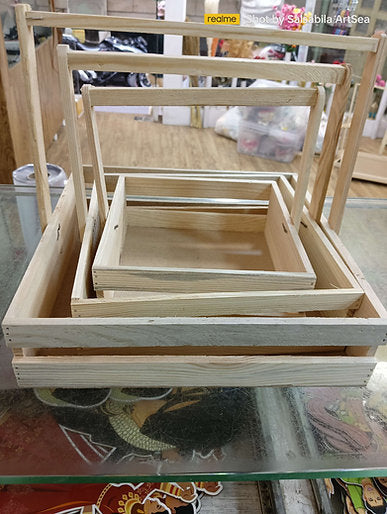 Wooden Hanging Basket