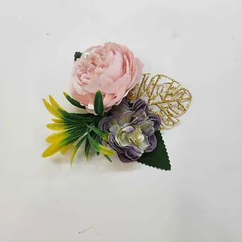 Premium Pink And Blue  Flower Bunch