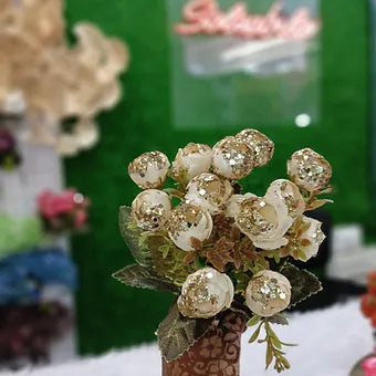 Glitter peonies bunch