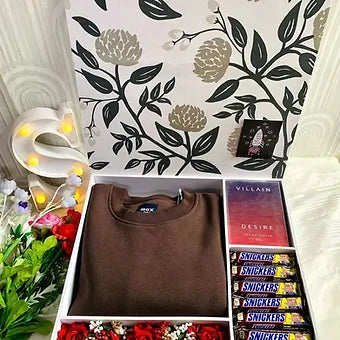T-shirt chocolate box, Groom hamper box