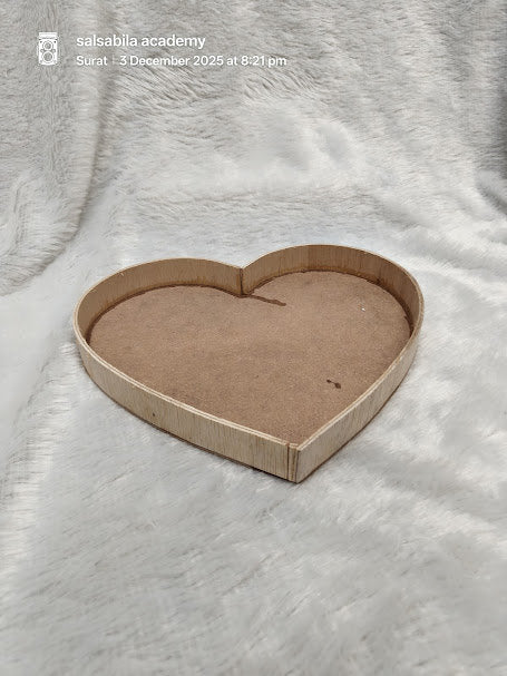 Heart-Shaped MDF Serving | Gifting Tray